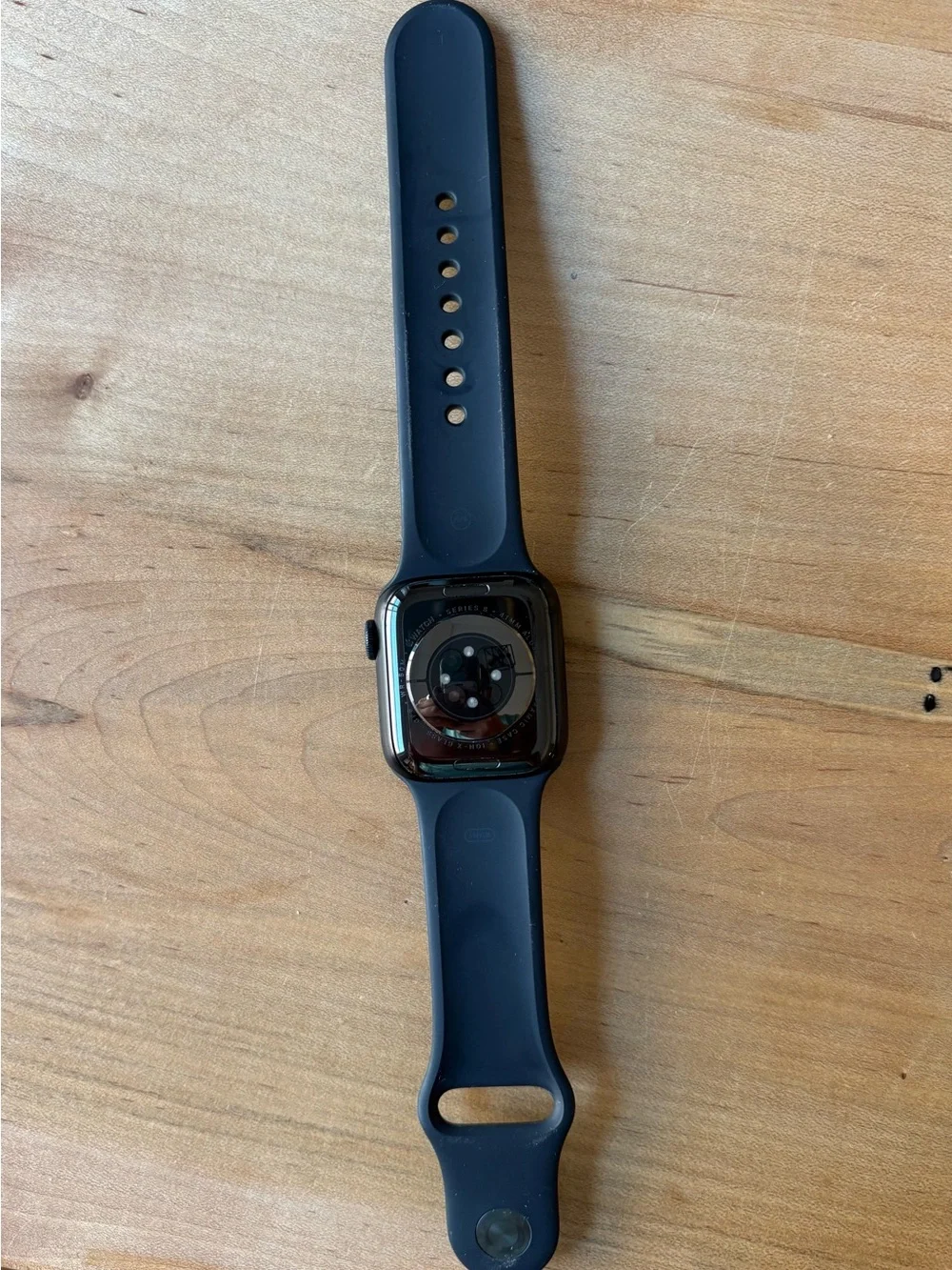 Apple Black Smartwatch with Black Sport Band